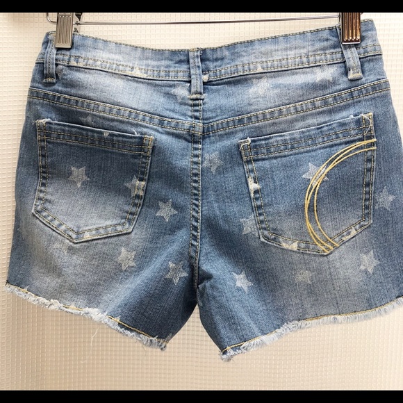 Ob Sess Girls Star Denim Short Size 12 - Picture 3 of 12